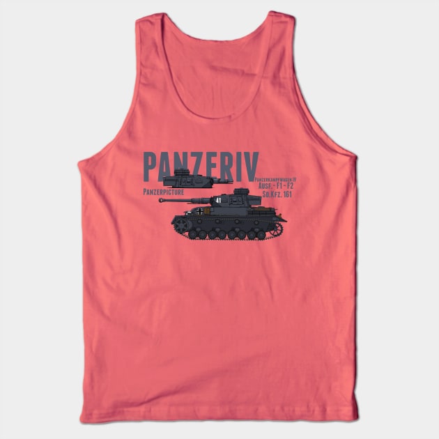 Panzer IV Ausf.F2 and F1 T-Shirt Tank Top by Panzerpicture